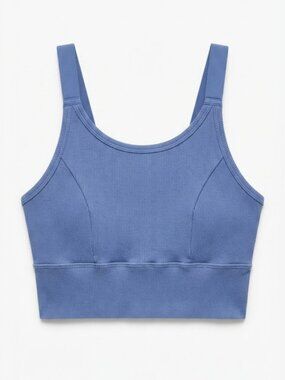 Aerie Ribbed Periwinkle Sports Bra